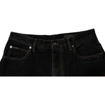 Dolce & Gabbana Black Cotton Mid Waist Wide Leg Denim Jeans