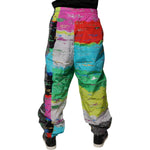Dolce & Gabbana Multicolor Patchwork Mid Waist Sweatpants Pants