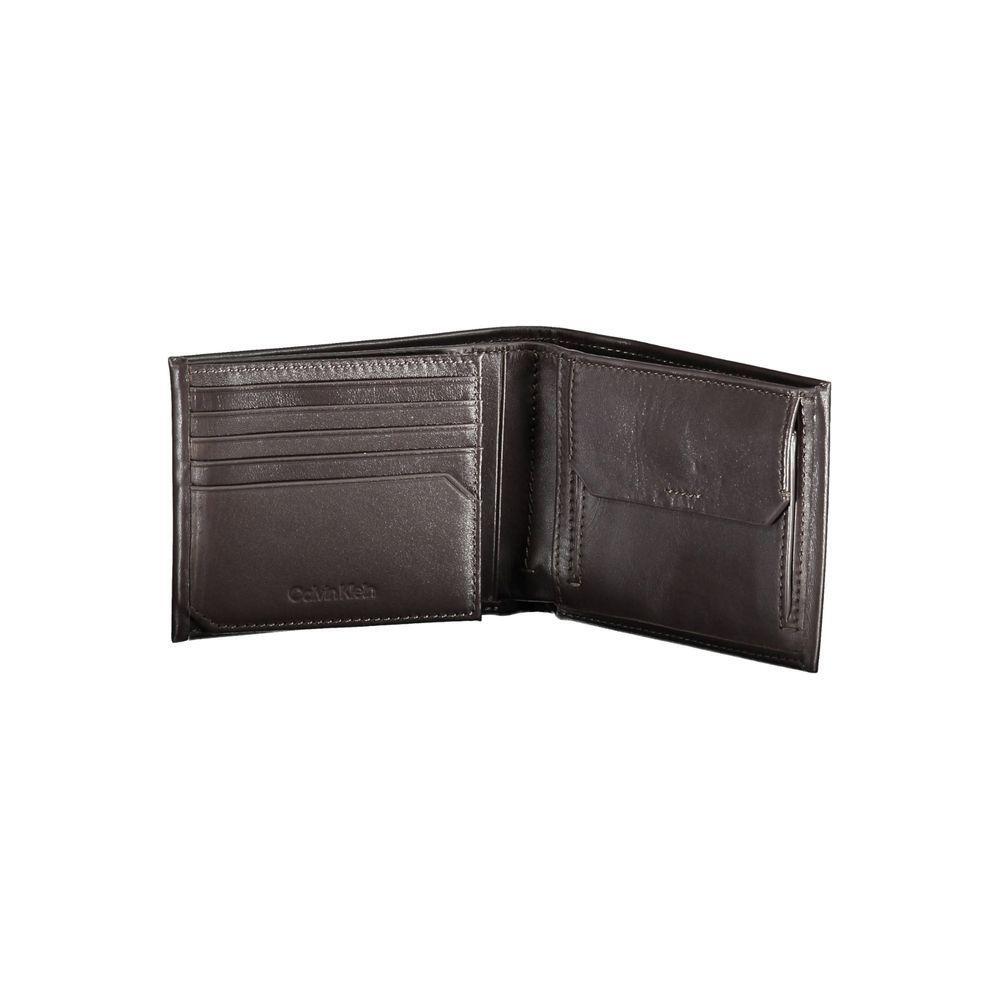 Calvin Klein Brown Leather Men Wallet CA-26332
