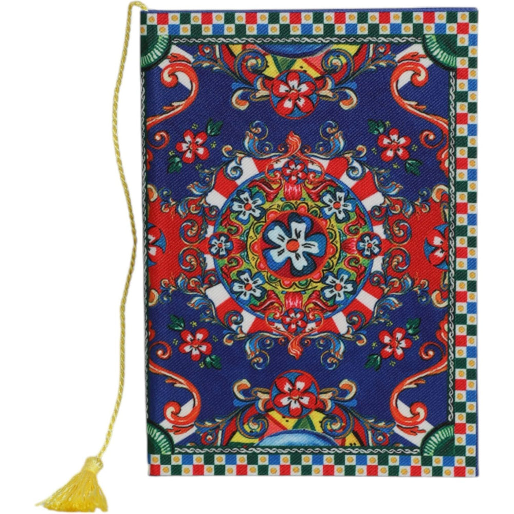 Dolce & Gabbana Multicolor Polyester Carretto Siciliano Print Notebook