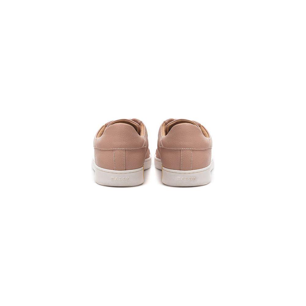 Bally Elegant Pink Cotton Leather Sneakers BA-2400675-EU37/US7