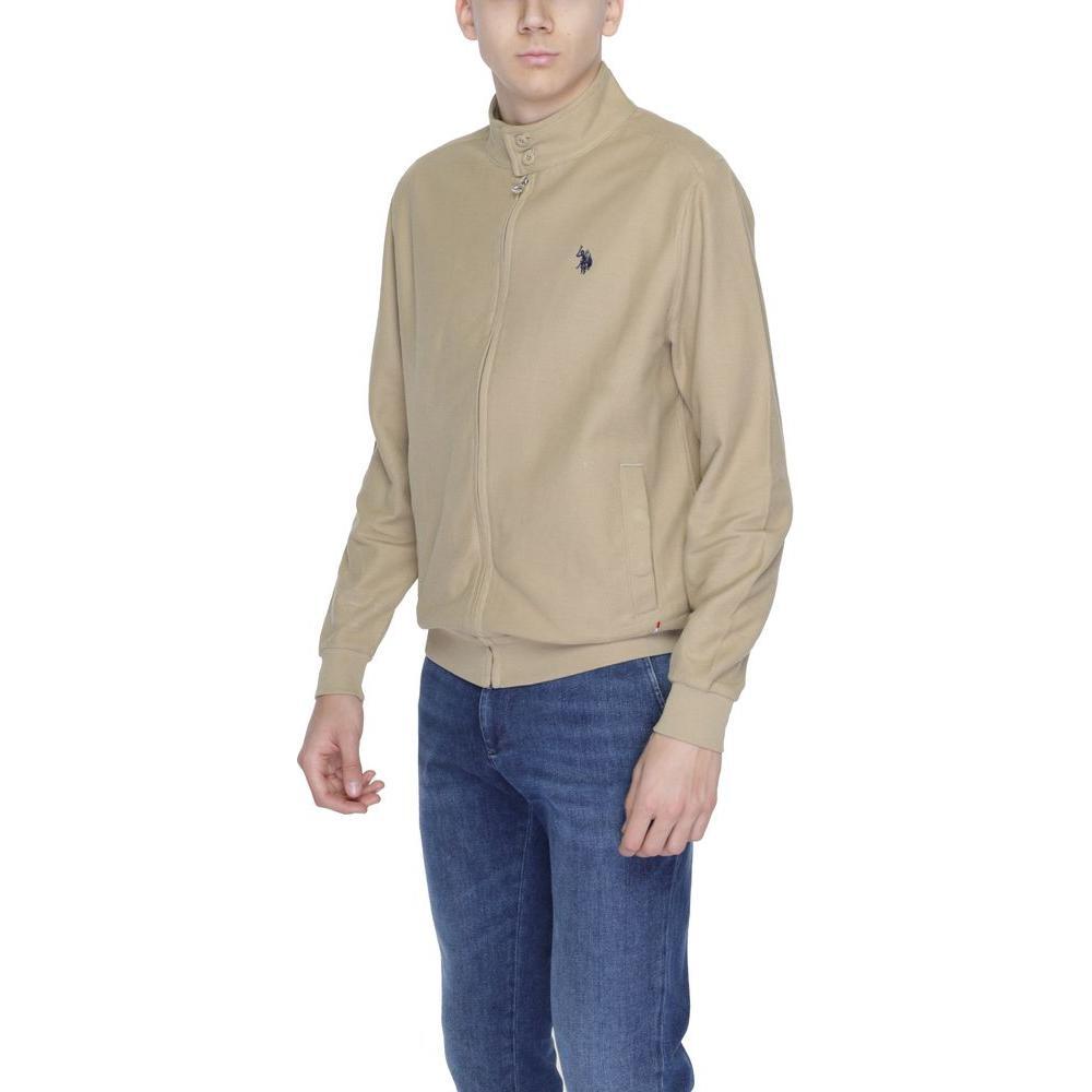 U.S. POLO ASSN. Beige Cotton Jackets & Coat US-13434300309-IT46 | M