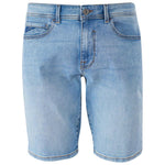Yes Zee Light Blue Cotton Men Bermuda Short