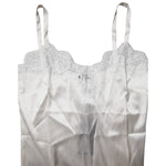 Dolce & Gabbana Top White Satin Lace Tank Lingerie Underwear