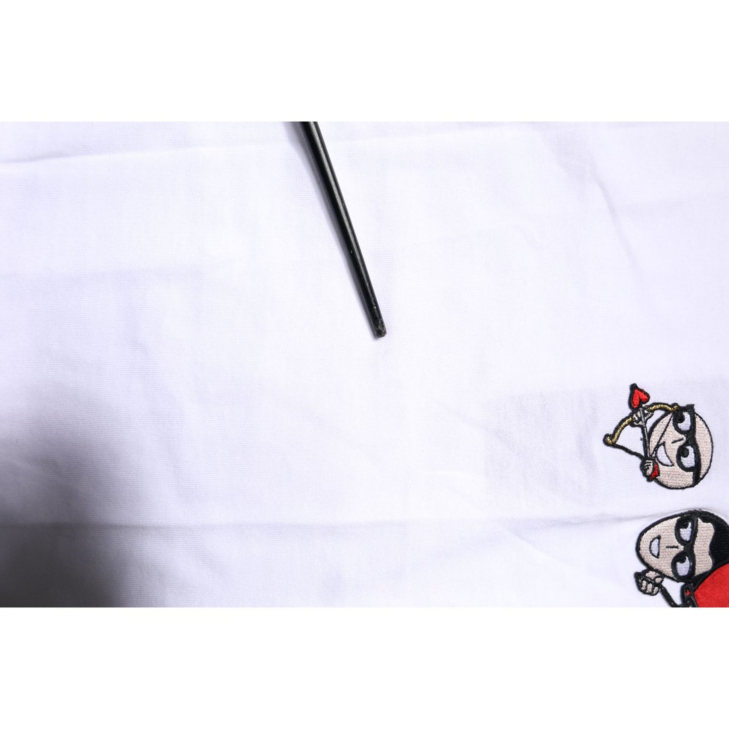 Dolce & Gabbana White #DGFAMILY Cotton Embroidery T-shirt