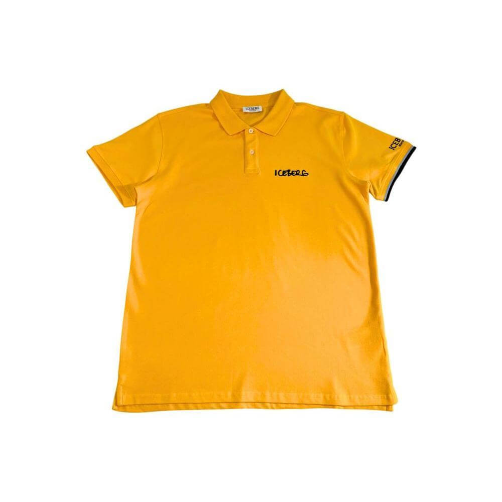 Iceberg Yellow Cotton Men Polo Shirt