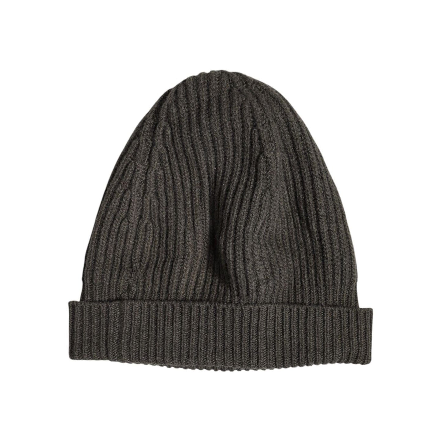 Dolce & Gabbana Green Wool DG Plaque Knitted Winter Beanie Hat HAT9697