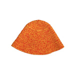 Dolce & Gabbana Orange Cotton Crochet DG Logo Bucket Hat HAT9659