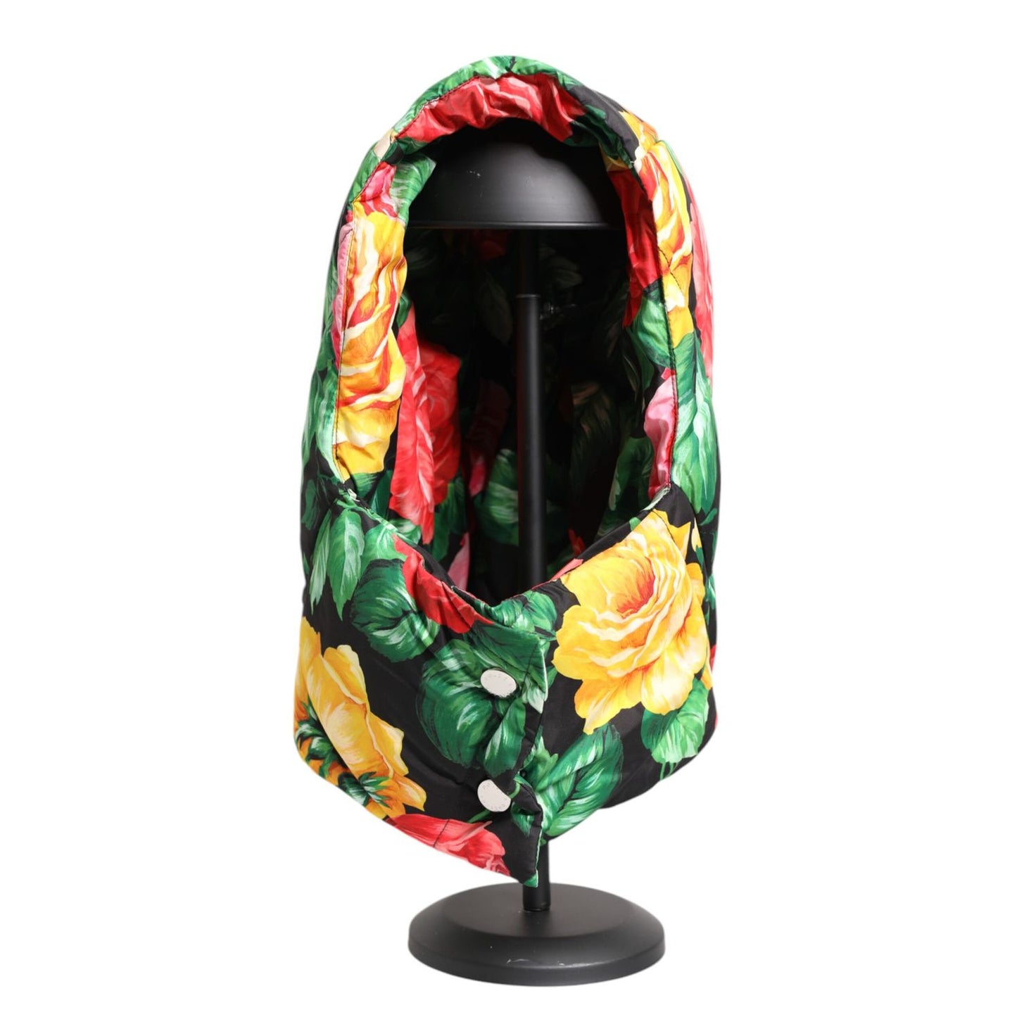 Dolce & Gabbana Multicolor Floral Print Whole Head Wrap Hat HAT9750-57