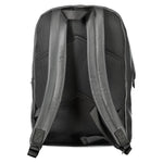 Calvin Klein Black Polyester Men Backpack rear view showing adjustable shoulder straps