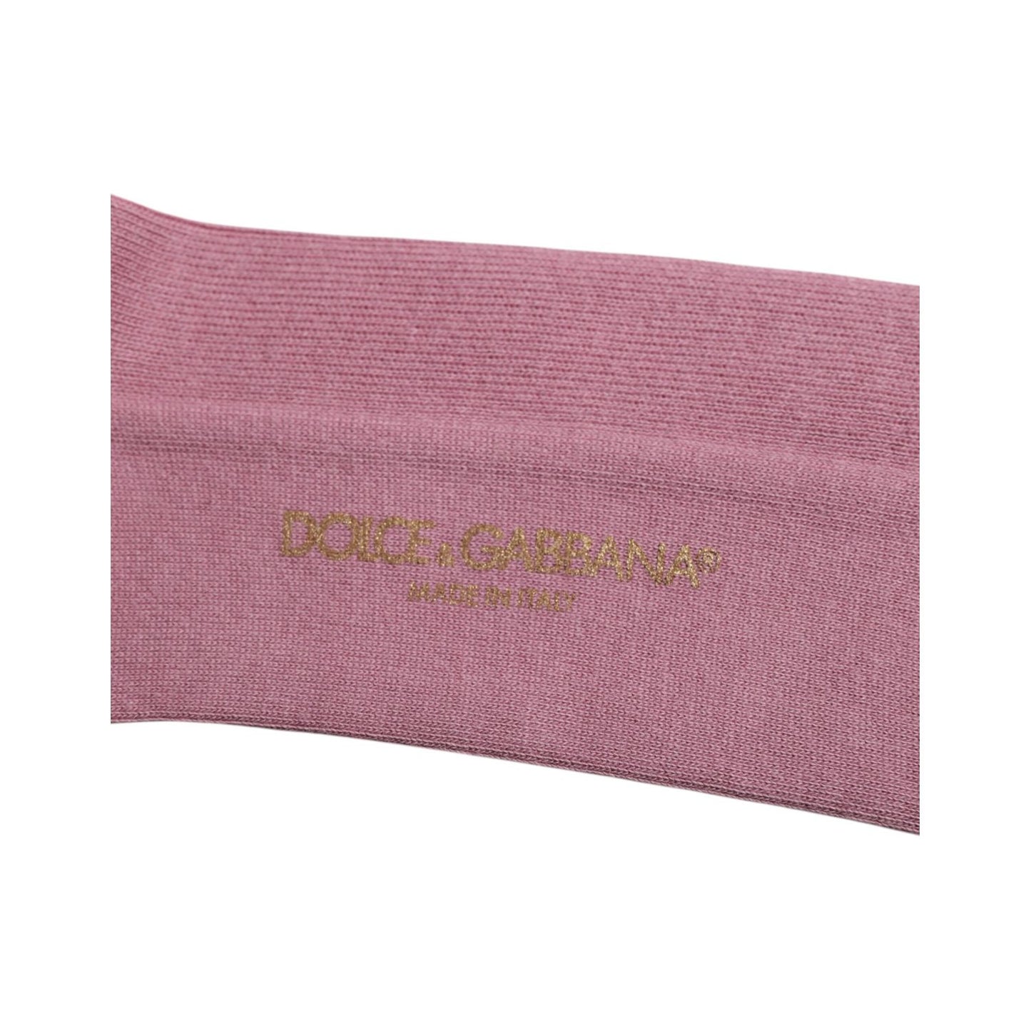 Dolce & Gabbana Rose Pink Cotton Over The Calf Socks SCS2240-L