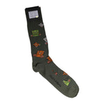 Dolce & Gabbana Green Nylon DG Bear Printed Mid Calf Socks SCS2252-XL