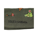 Dolce & Gabbana Green Nylon DG Bear Printed Mid Calf Socks SCS2252-XL