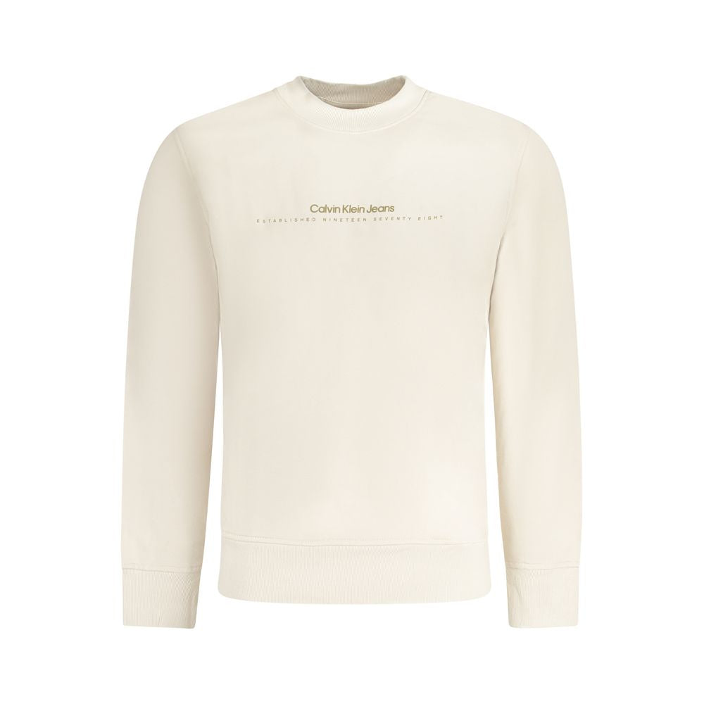 Calvin Klein Beige Cotton Men Sweater CA-33795-XL