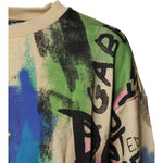 Dolce & Gabbana Multicolor Print Cotton Pullover Sweater
