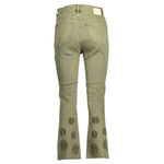 Desigual Green Cotton Women Jeans