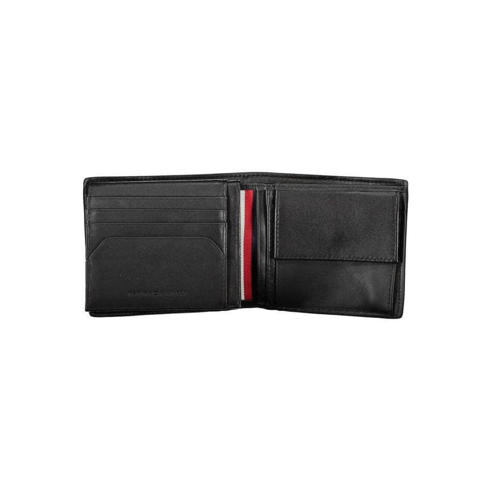 Tommy Hilfiger Black Leather Men Wallet