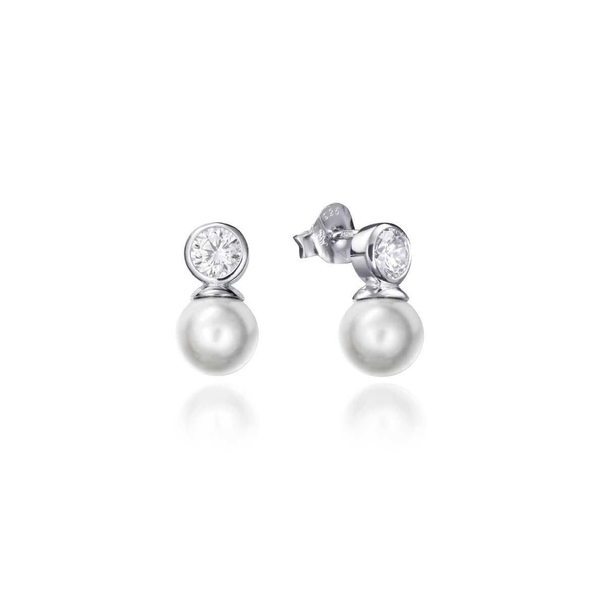 VICEROY JEWELS Mod. 71047E000-68 elegant pearl and crystal earrings