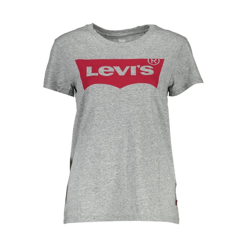 Levi's Gray Cotton Unisex T-Shirt