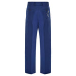 Gucci Blue Classic Cotton Pants