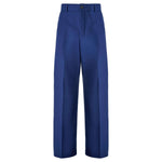 Gucci Blue Classic Cotton Pants