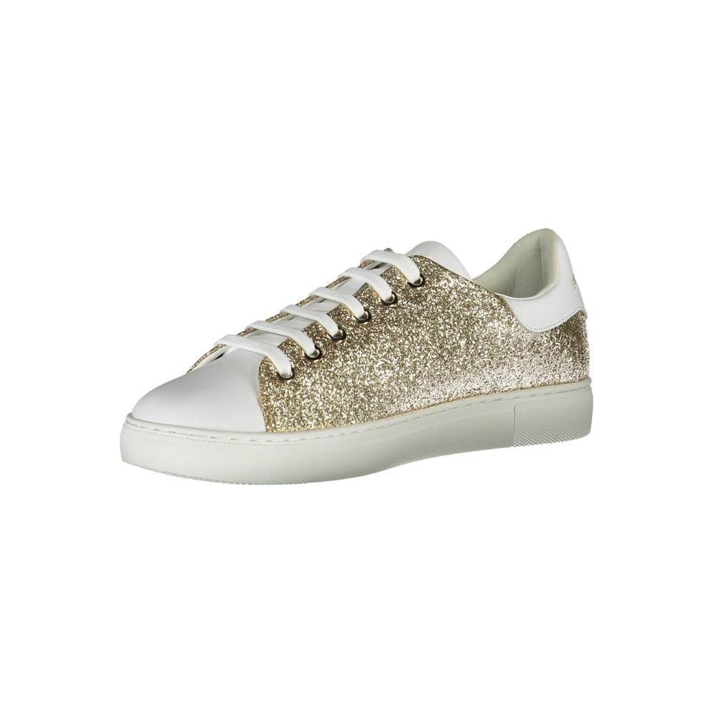 Emporio Armani Gold Polyester Women Sneaker EM-870-EU35/US5