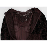 Dolce & Gabbana Purple Floral Lace Ricamo Maxi Dress NOC10092-2