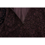 Dolce & Gabbana Purple Floral Lace Ricamo Maxi Dress NOC10092-2