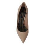 Dolce & Gabbana Beige Patent Leather Stiletto Heel Pumps