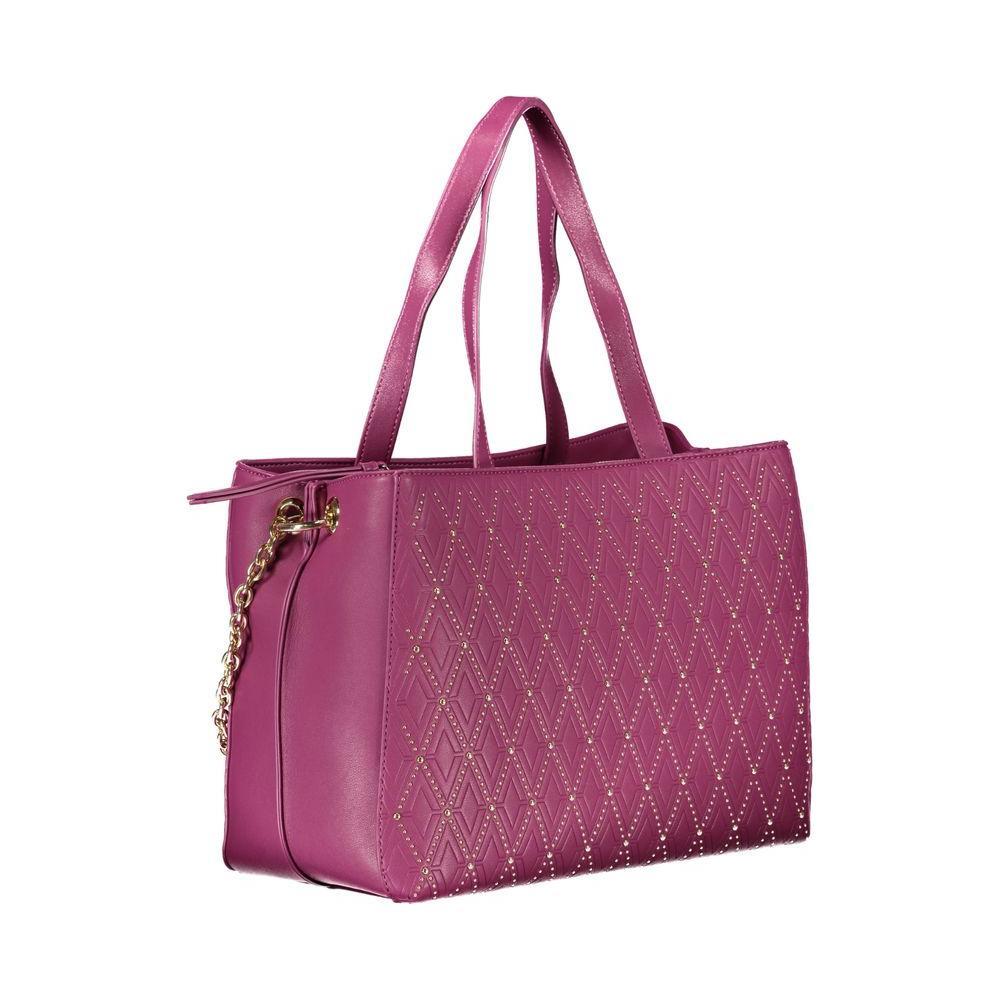 Mario Valentino Purple Polyethylene Handbag