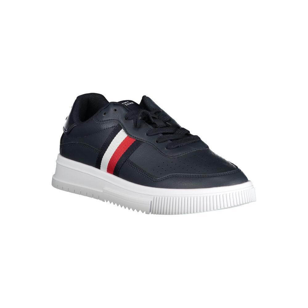 Tommy Hilfiger Blue Leather Men Sneaker