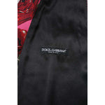Dolce & Gabbana Pink Floral Satin Formal Men Waistcoat Vest