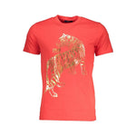 Cavalli Class Red Cotton T-Shirt