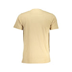 Cavalli Class Beige Cotton T-Shirt CA-28489-XL
