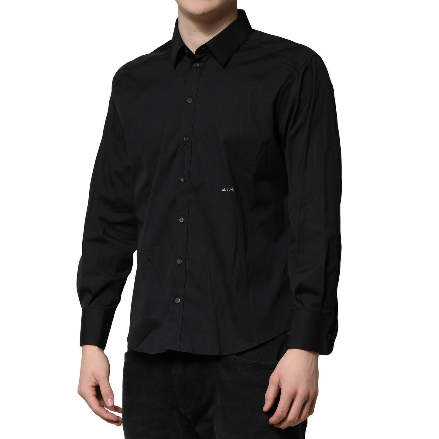 Dolce & Gabbana Black SARTORIA Cotton Formal Men Dress Shirt