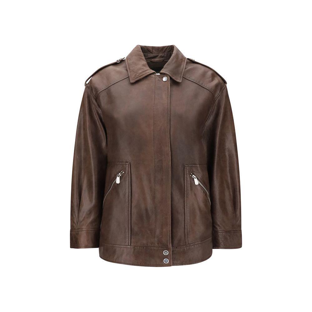 PINKO Leather Jacket PI-105012A2I1M22-S