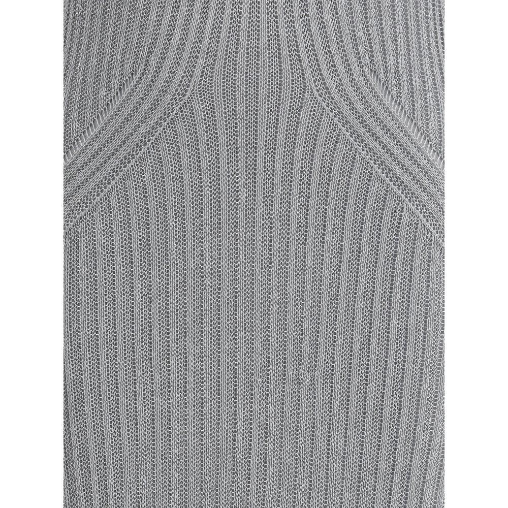 PINKO Metallic knit long Dress