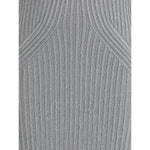 PINKO Metallic knit long Dress