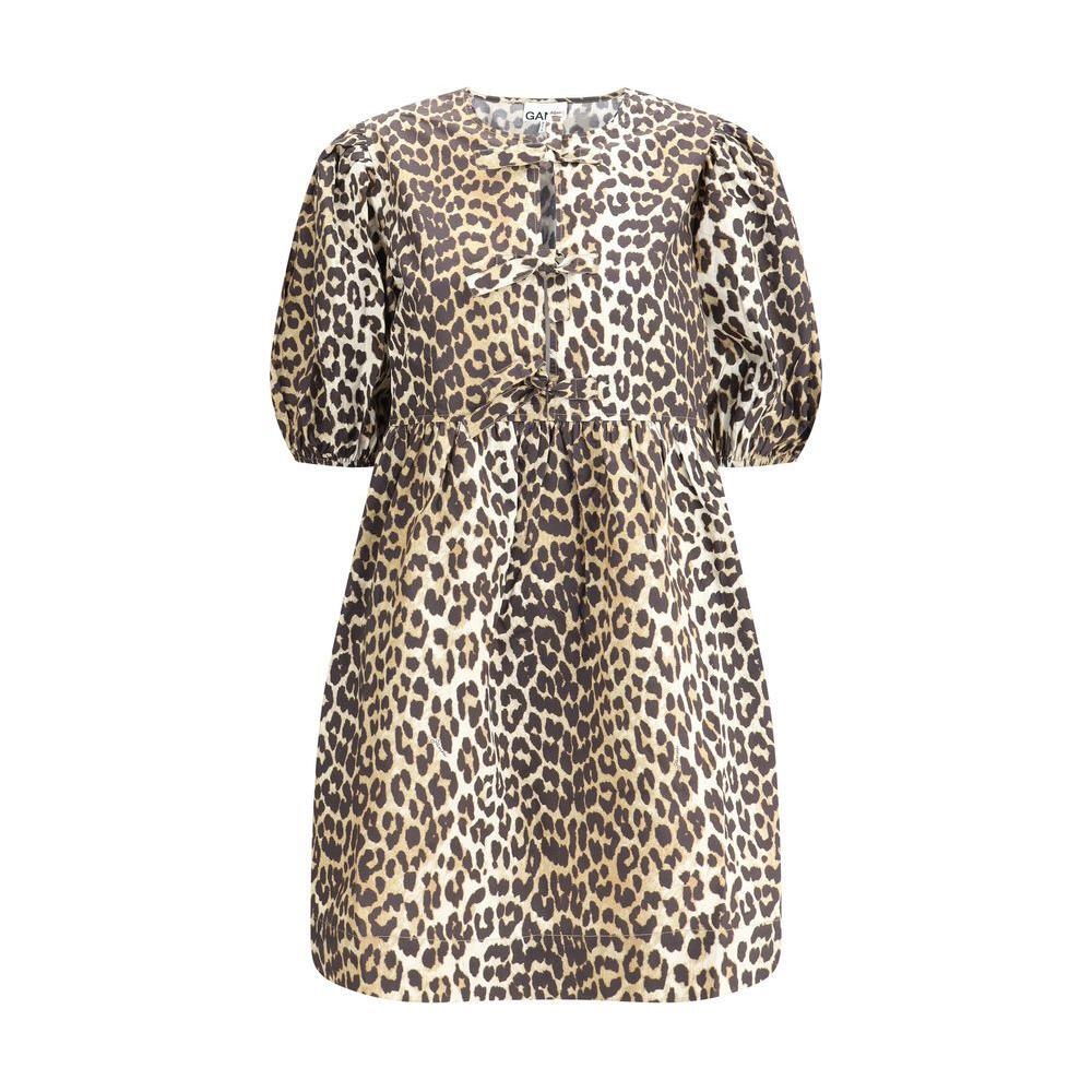 Ganni Leopard mini Dress GA-F9758943-IT36 | XS