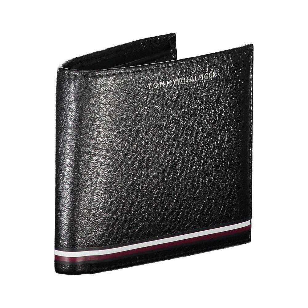 Tommy Hilfiger Black Leather Men Wallet