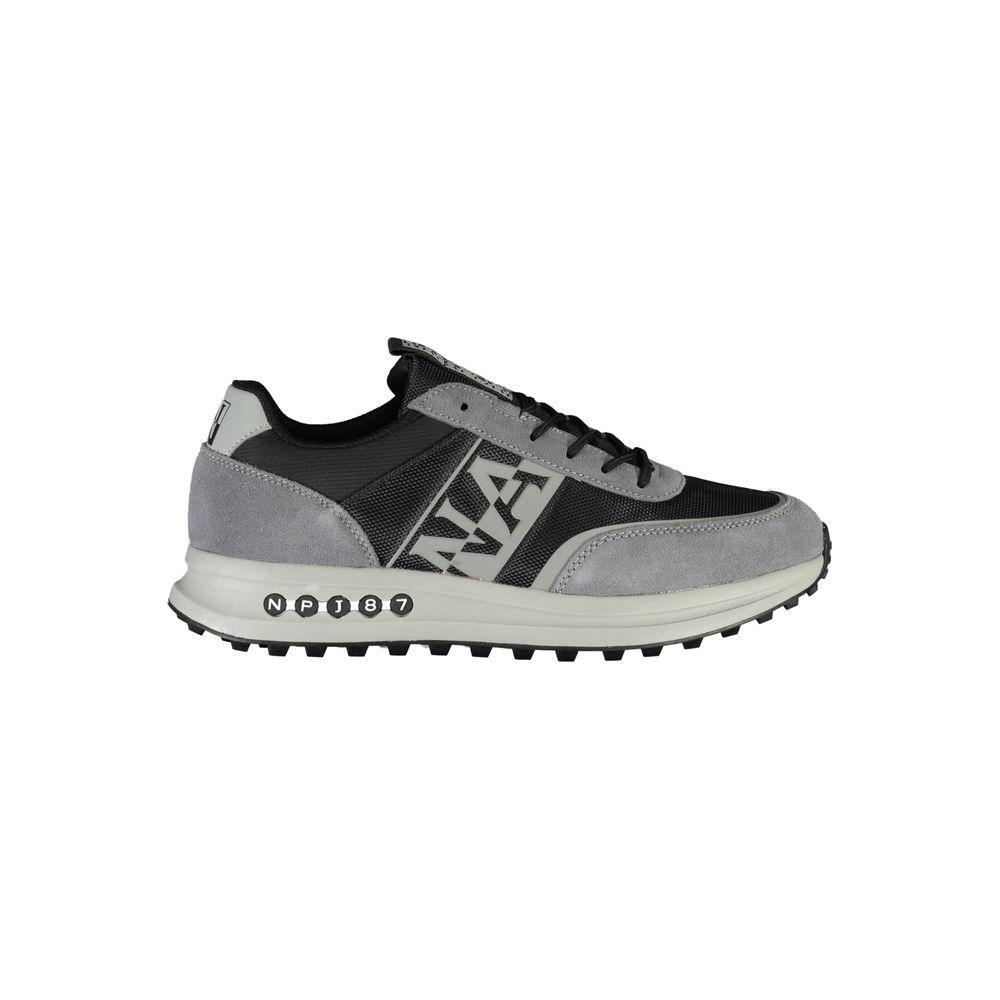 Napapijri Brown Leather Men Sneaker