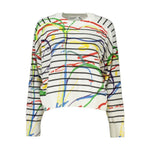 Desigual Chic Contrast Detail Crew Neck Sweater DE-26965-XXL