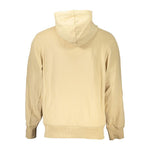 Calvin Klein Elegant Beige Zip Hooded Sweatshirt CA-27233-S