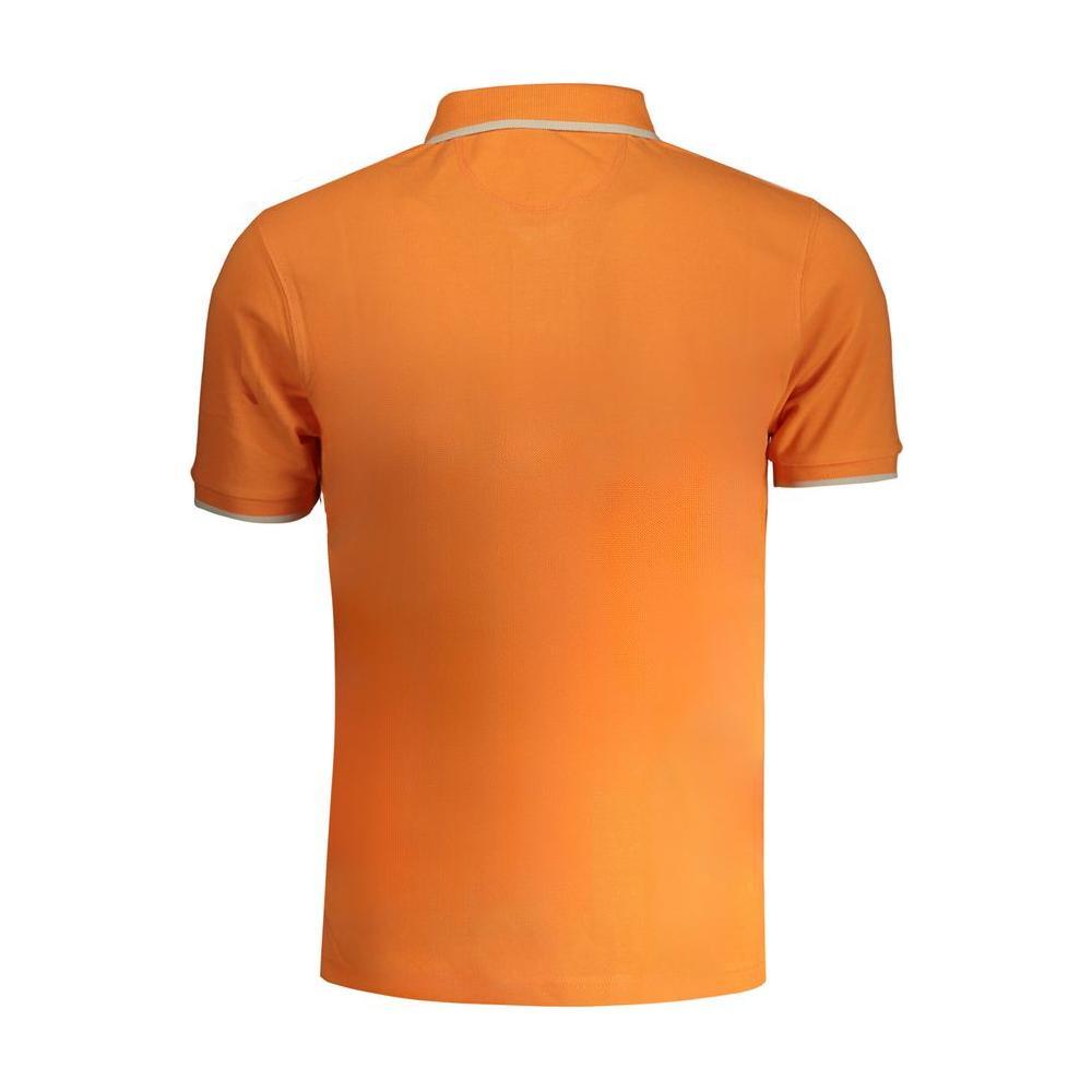 La Martina Orange Cotton Polo Shirt