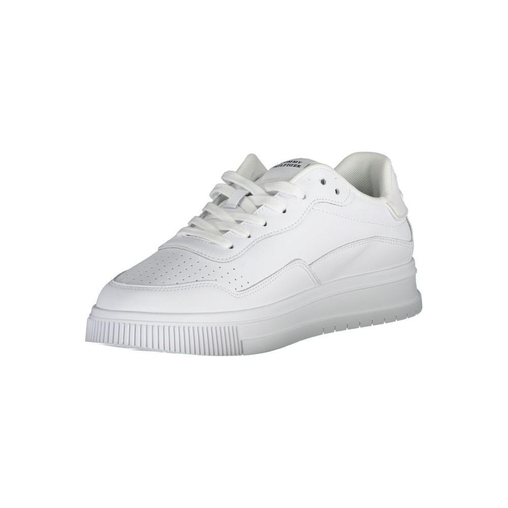 Tommy Hilfiger White Leather Men Sneaker