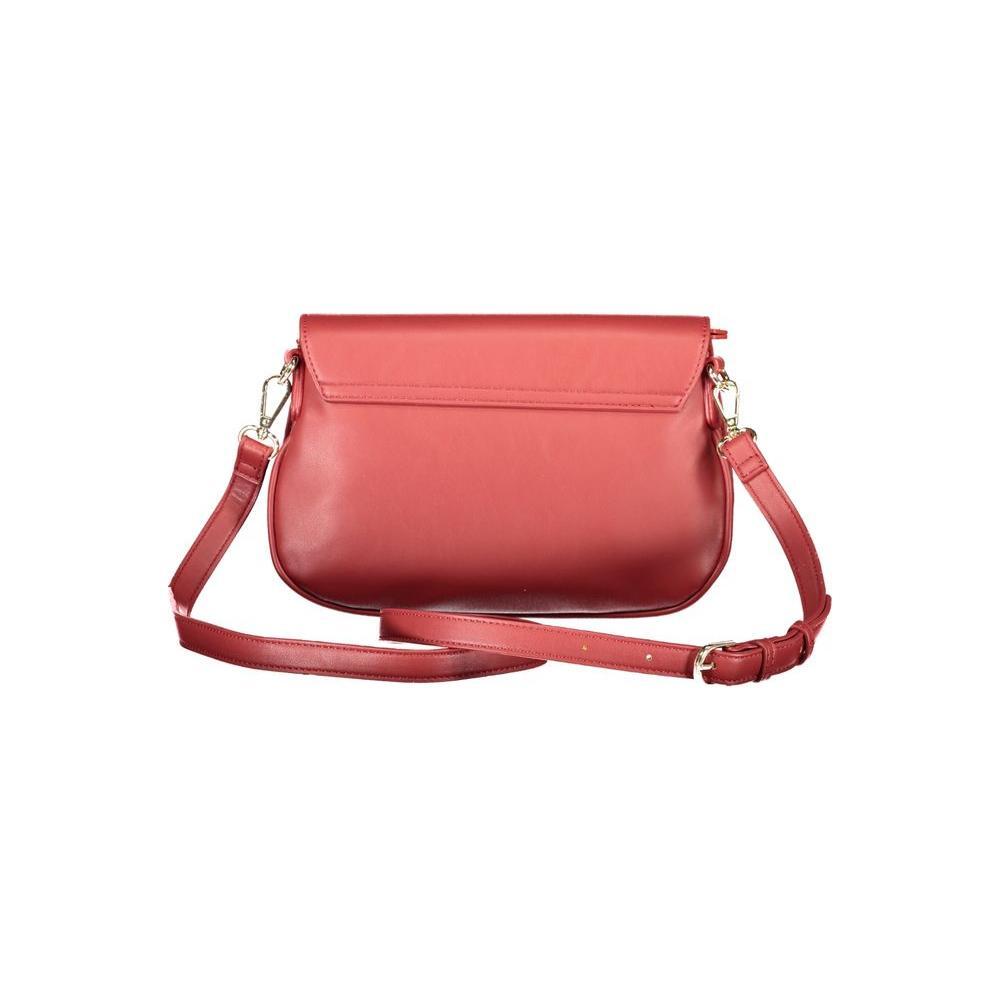 Mario Valentino Red Polyethylene Women Handbag