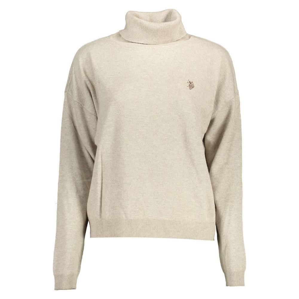 U.S. POLO ASSN. Beige Wool Women Sweater US-16947-XL