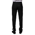 Dolce & Gabbana Black Wool Formal Dress Pants