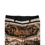 Dolce & Gabbana Multicolor Floral Print Dress Pants