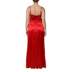 Dolce & Gabbana Red Silk Sleeveless Maxi Long Dress